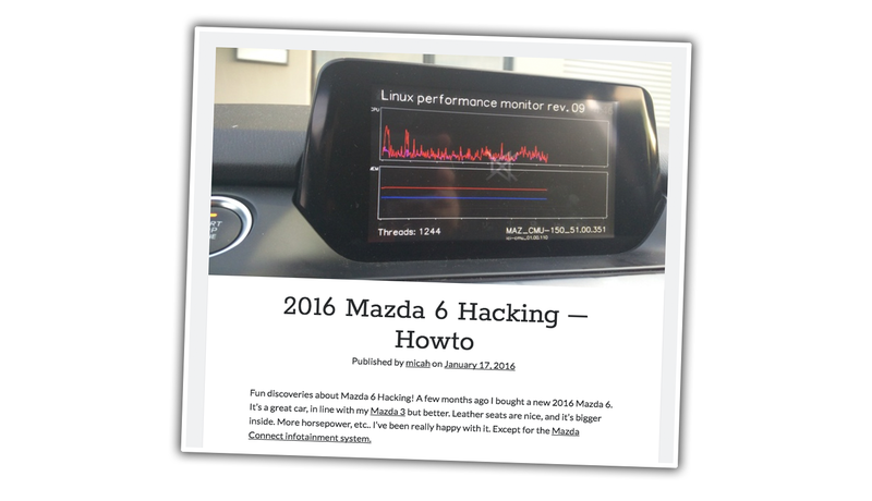Illustration for article titled Code To Hack Mazdas With A USB Drive Is Now Available To Anyone